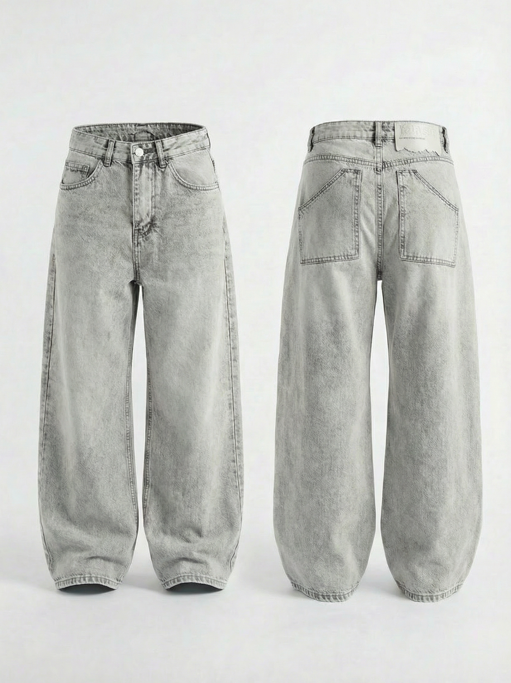 BAGGY DENIM – LIGHT GREY (unisex)