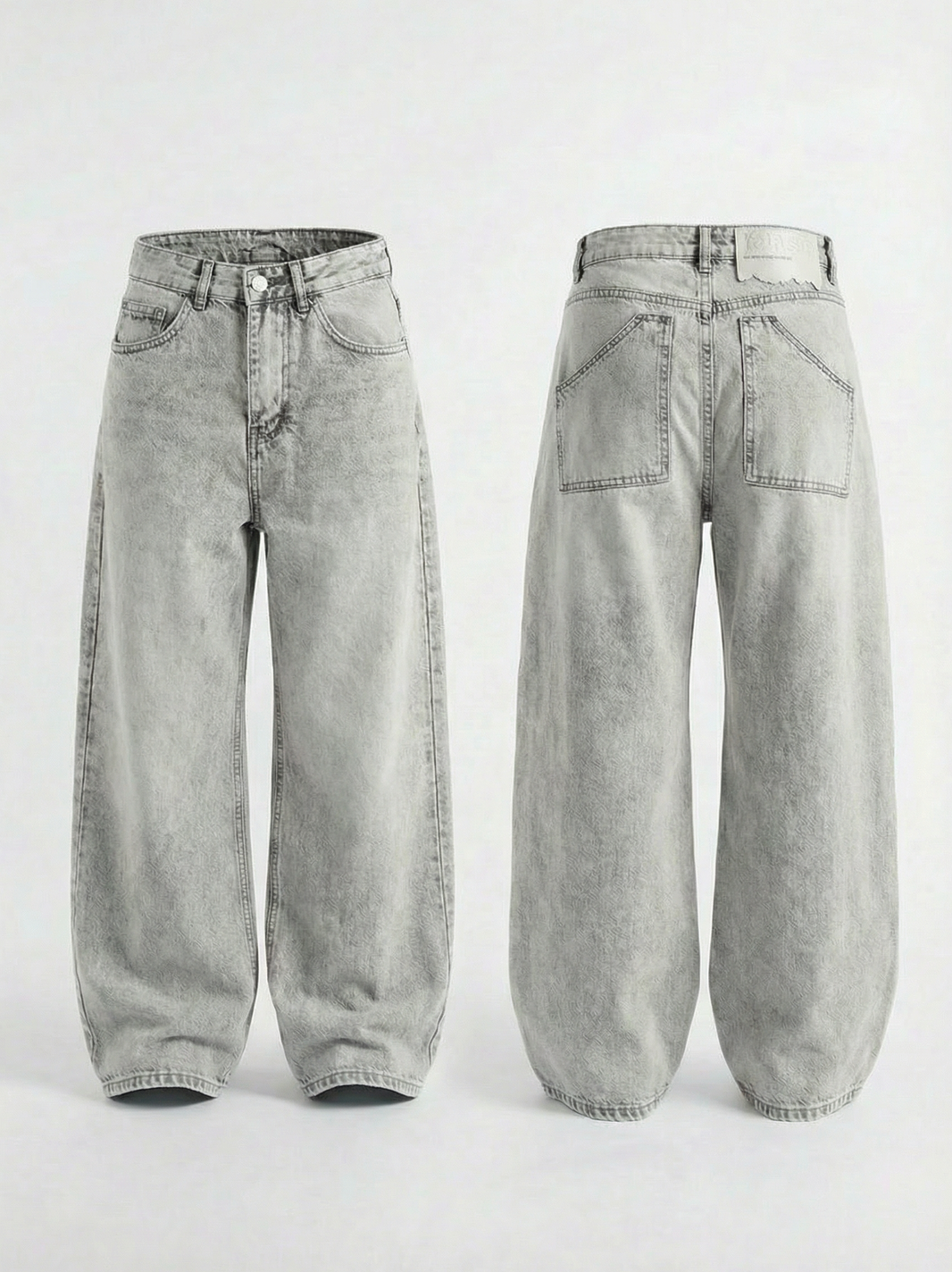 BAGGY DENIM – LIGHT GREY (unisex)