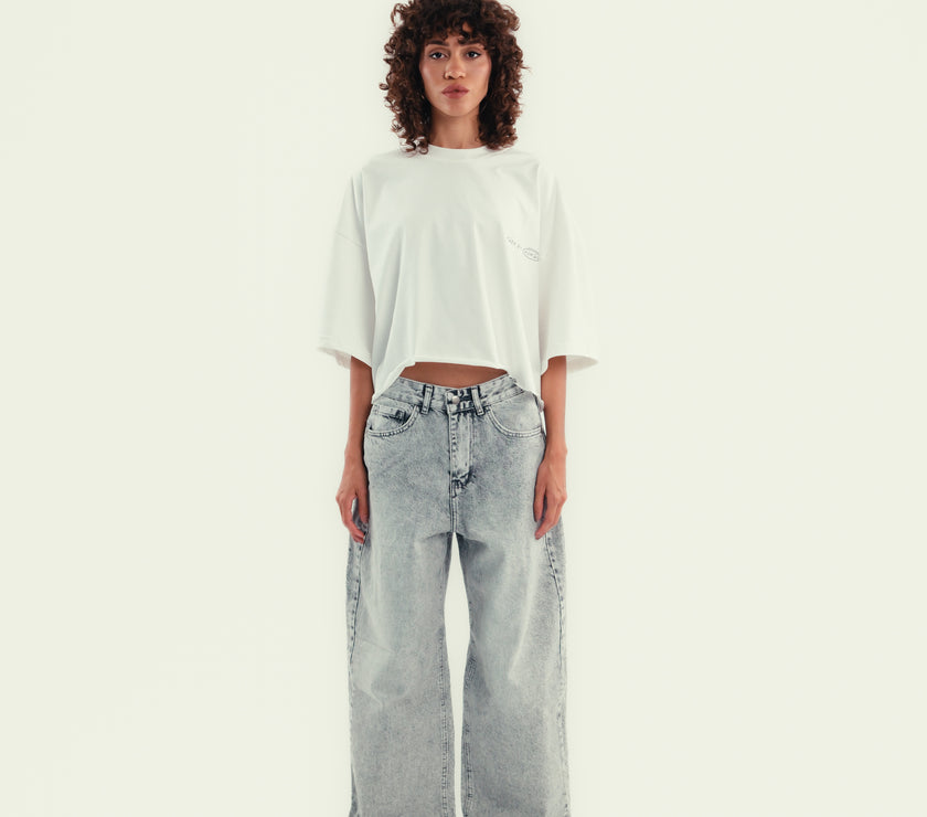 BAGGY DENIM – LIGHT GREY (unisex)
