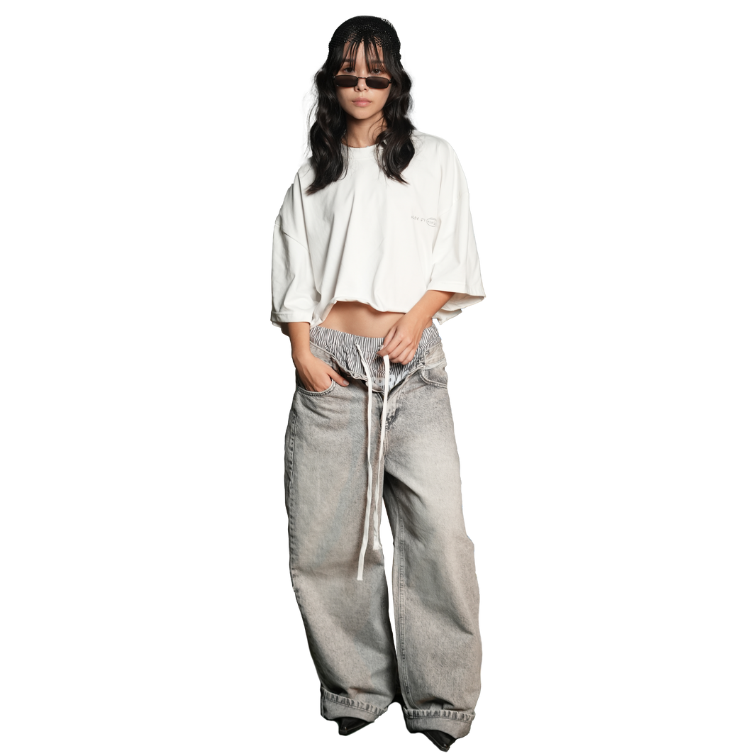 BAGGY DENIM – LIGHT GREY
