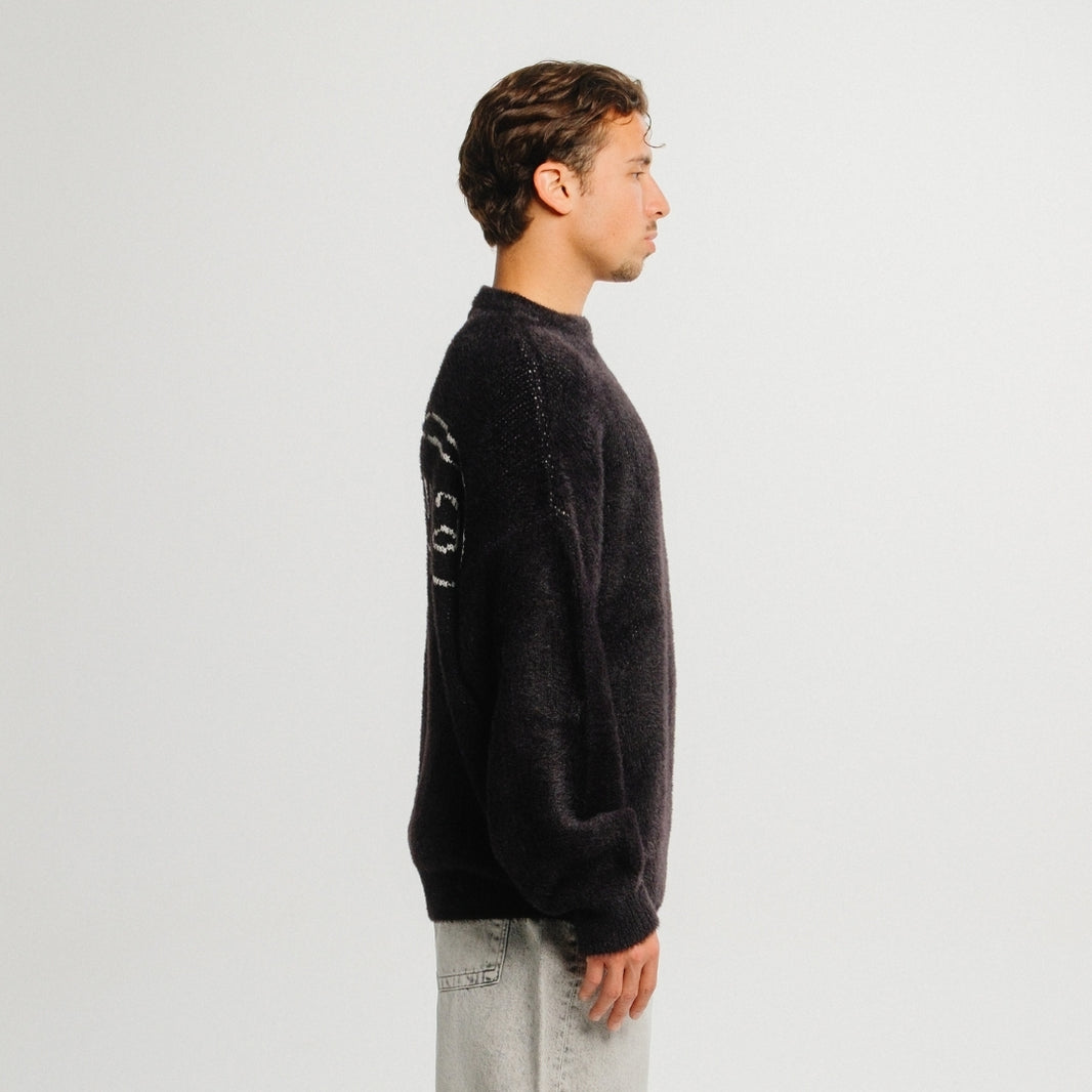 Midnight Edge Mohair Crewneck (Unisex)