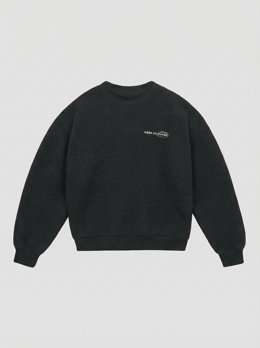 FLEECE 01 — CREW | Black