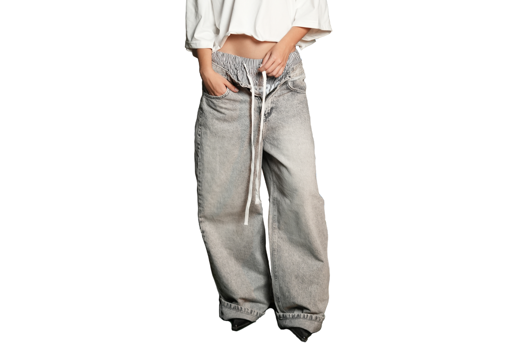 BAGGY DENIM – LIGHT GREY