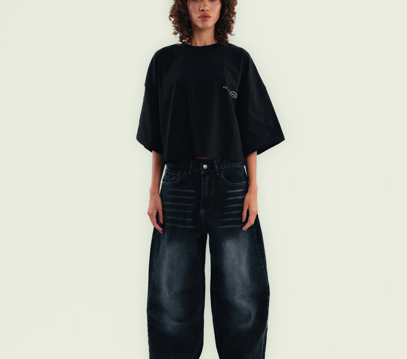 BAGGY DENIM – WASHED BLACK (unisex)