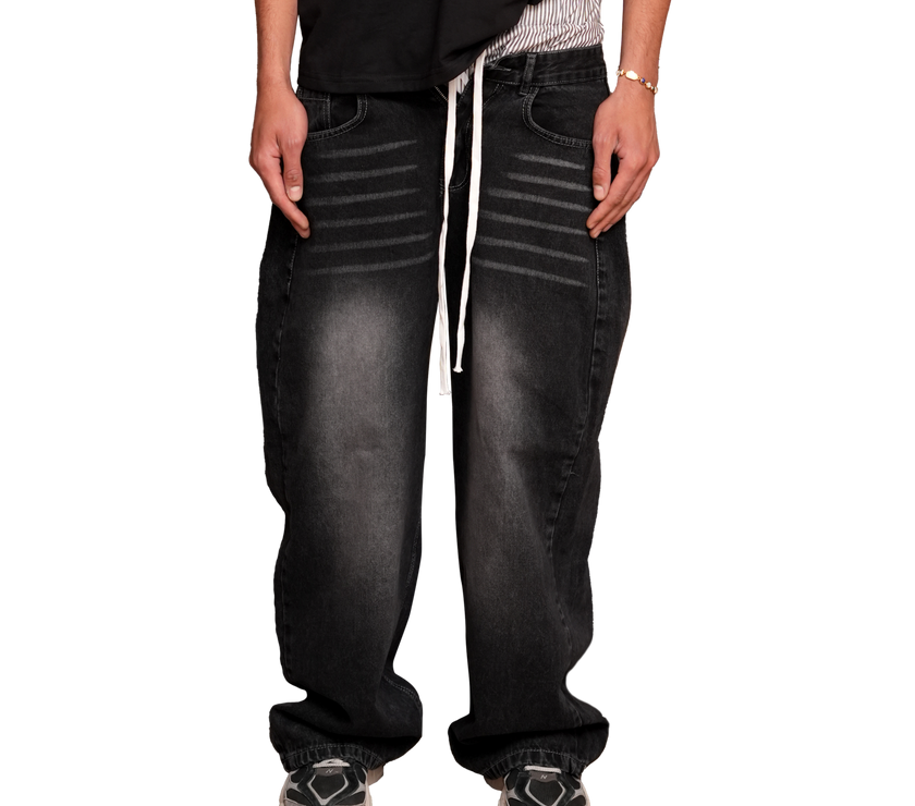 BAGGY DENIM – WASHED BLACK