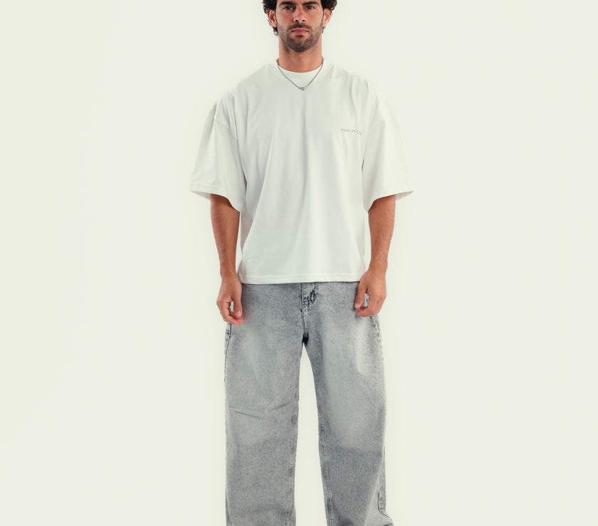 BAGGY DENIM – LIGHT GREY (unisex)