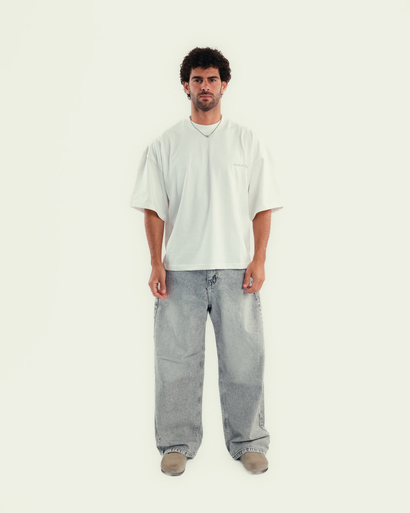 BAGGY DENIM – LIGHT GREY (unisex)