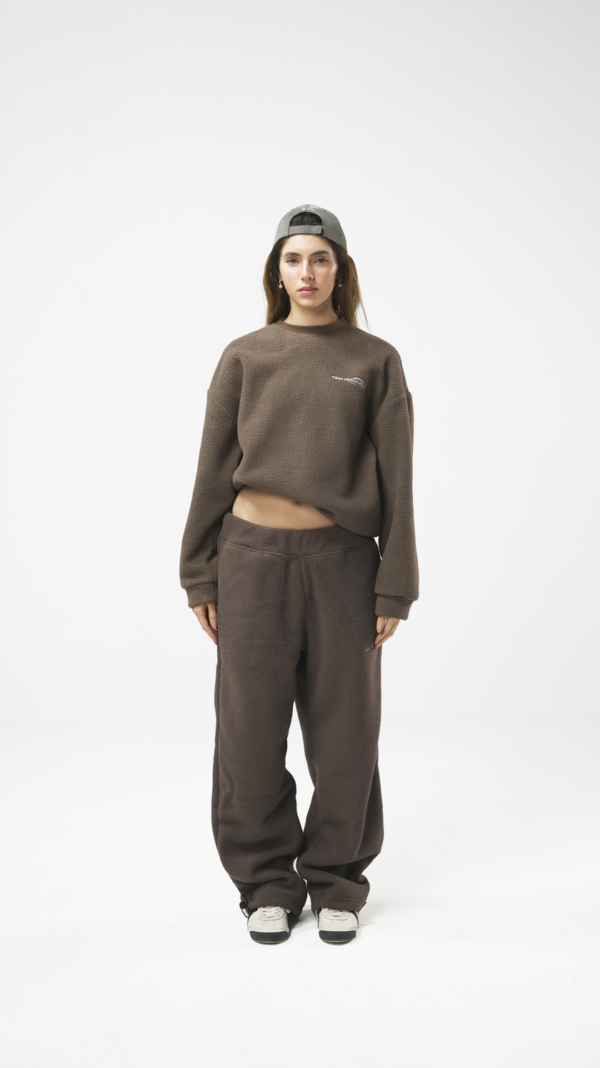 FLEECE 01 — CREW | Brown