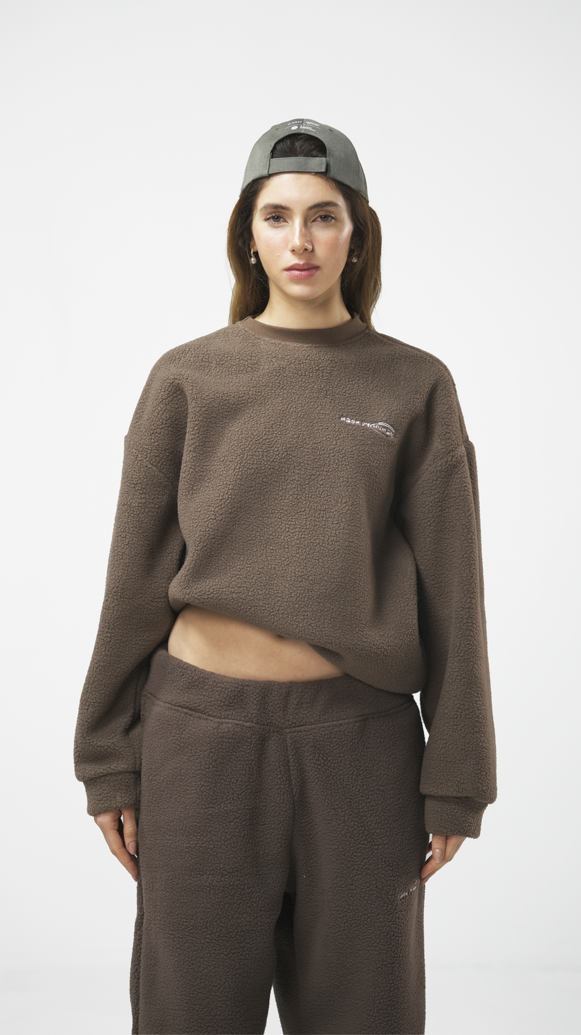 FLEECE 01 — CREW | Brown