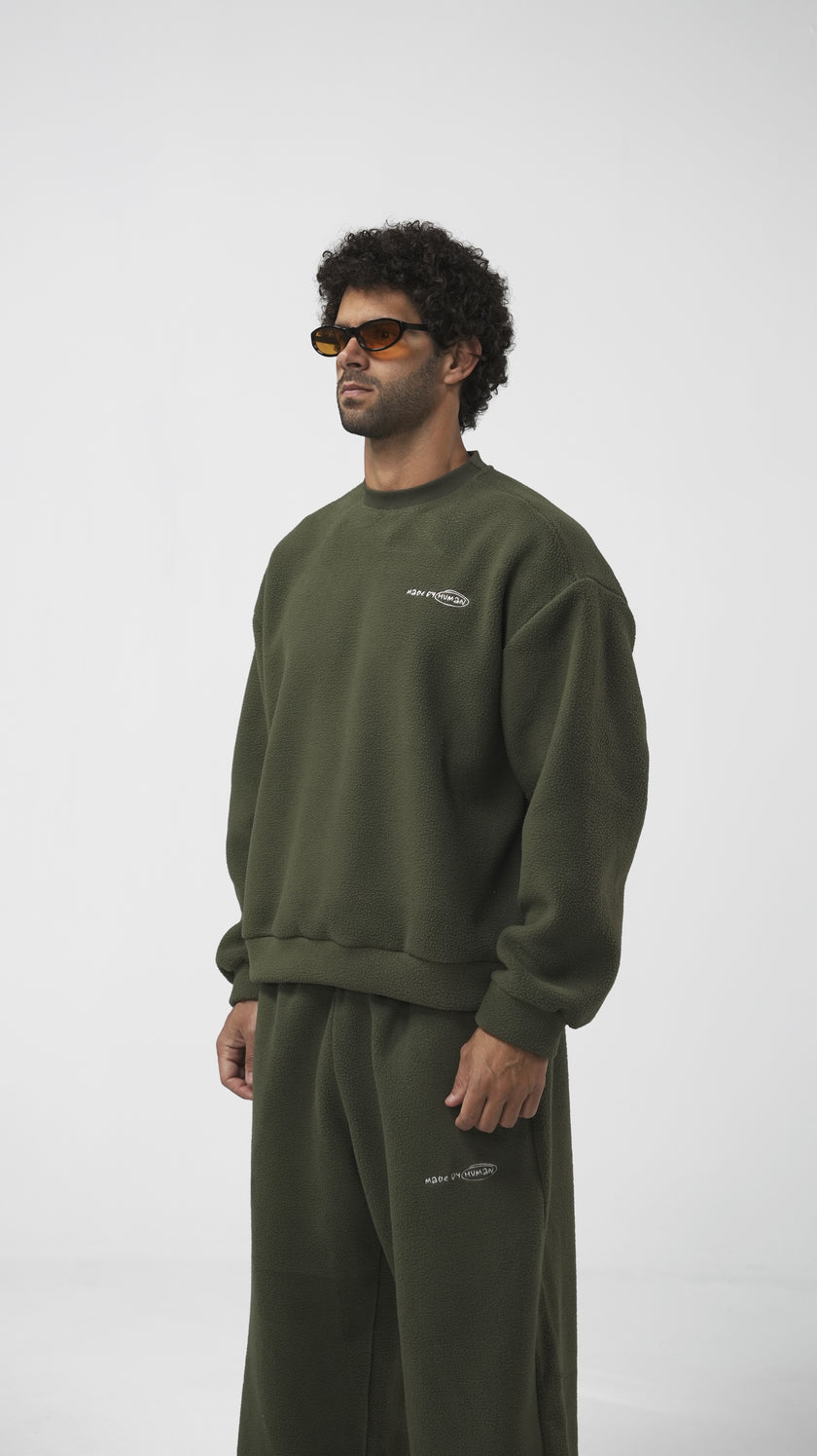 FLEECE 01 — CREW | Olive