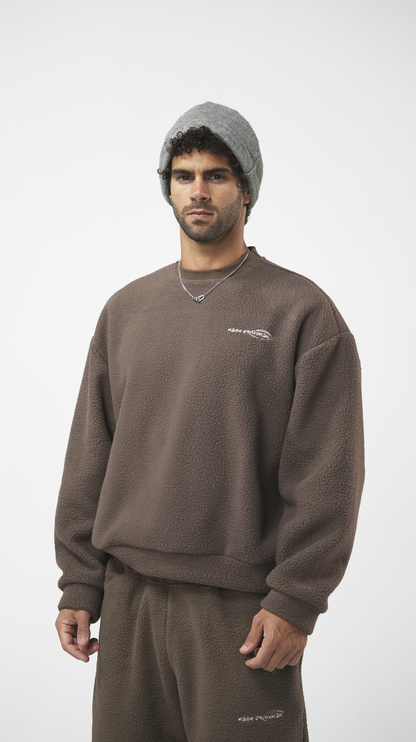 FLEECE 01 — CREW | Brown