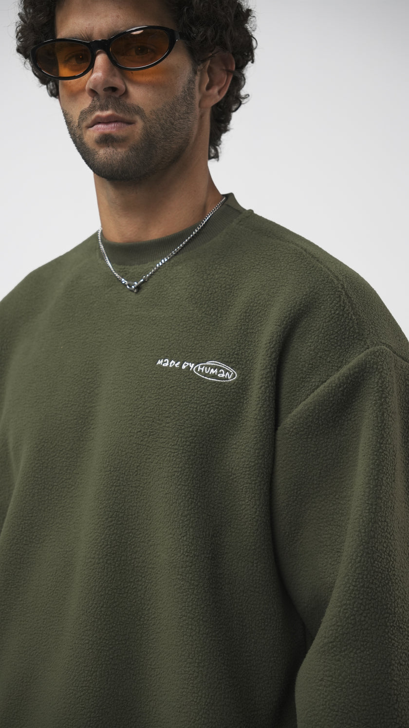 FLEECE 01 — CREW | Olive